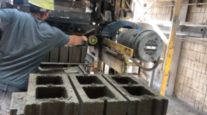 CarbonBuilt's Reversa process allows for the absorption of three-quarters of a pound of carbon dioxide per concrete block. (Image courtesy of CarbonBuilt).