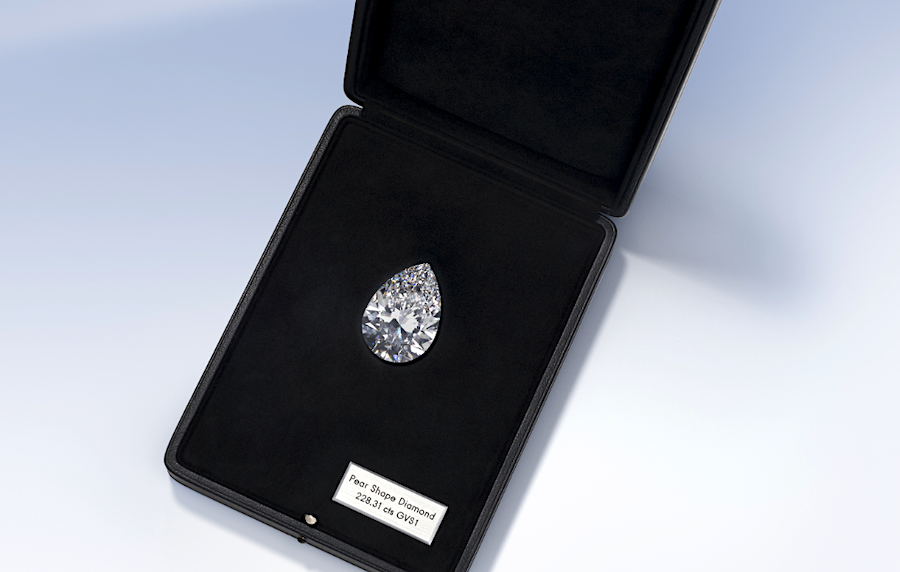 Largest white diamond ever auctioned goes for $21.75 million