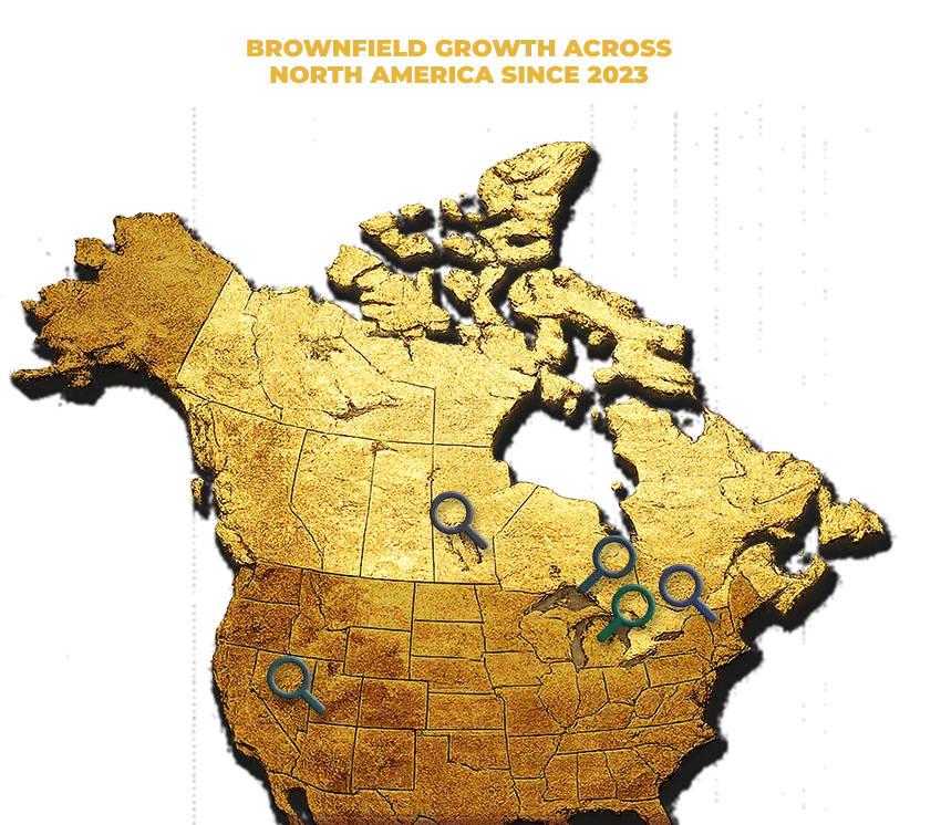 Brownfield growth across North America since 2023